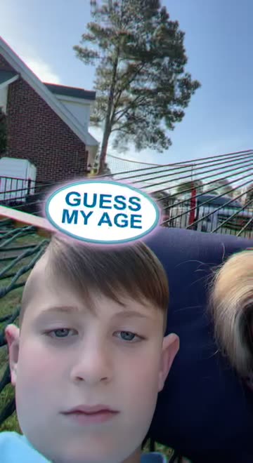 Preview for a Spotlight video that uses the GUESS MY AGE Lens