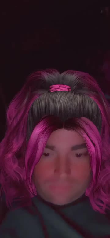 Preview for a Spotlight video that uses the Purple Ponytail Lens
