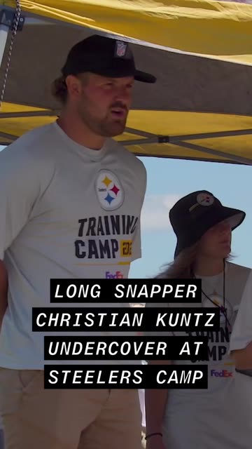 Steelers long snapper Christian Kuntz goes undercover as ticket