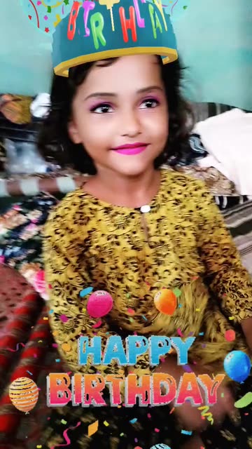 Preview for a Spotlight video that uses the Happy Birthday Lens