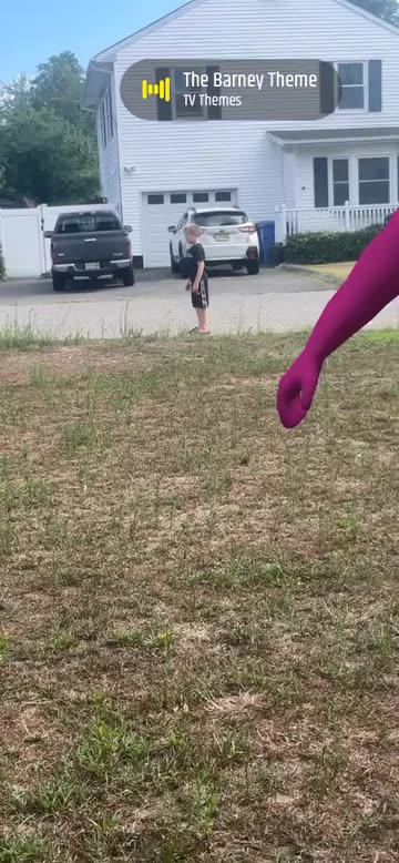 Preview for a Spotlight video that uses the Barney The Dino Lens