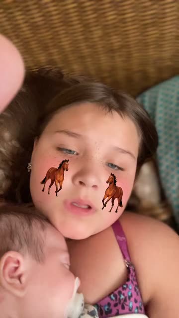 Preview for a Spotlight video that uses the Horse Gals Lens
