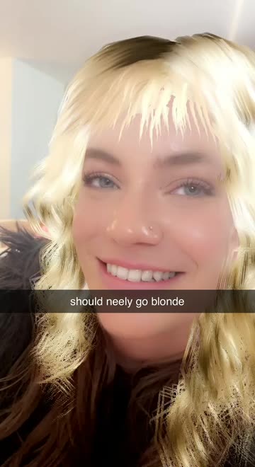 Preview for a Spotlight video that uses the Blonde Hair Lens