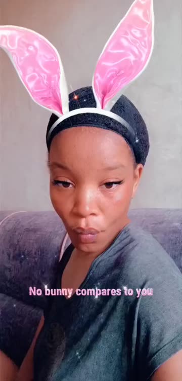 Preview for a Spotlight video that uses the Pink Bunny Ears Lens