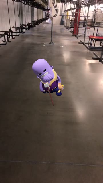 Preview for a Spotlight video that uses the Thanos Snap Lens