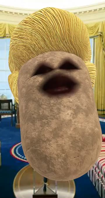 Preview for a Spotlight video that uses the Potato President Lens