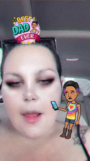Preview for a Spotlight video that uses the Goth Makeup Lens