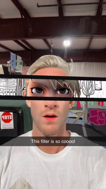 Preview for a Spotlight video that uses the Anime Face Lens