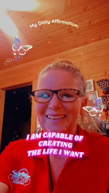Preview for a Spotlight video that uses the Daily Affirmations Lens