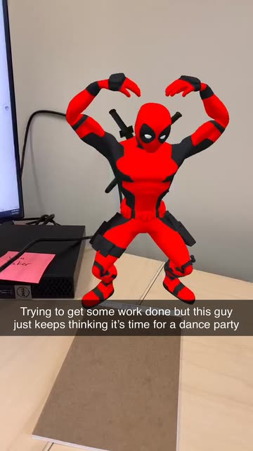 Preview for a Spotlight video that uses the YMCA deadpool Lens