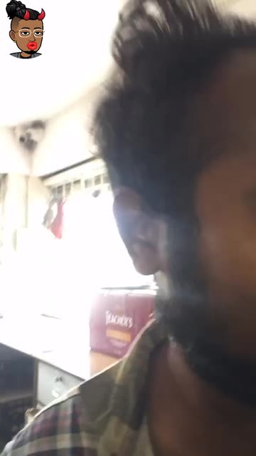 Preview for a Spotlight video that uses the funny square face Lens