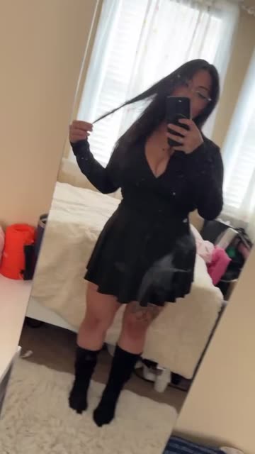 Black Velvet Dress With Boots Videos