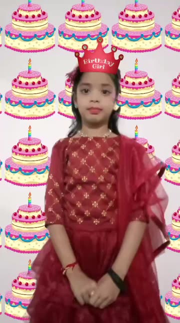 Preview for a Spotlight video that uses the Birthday Girl Lens