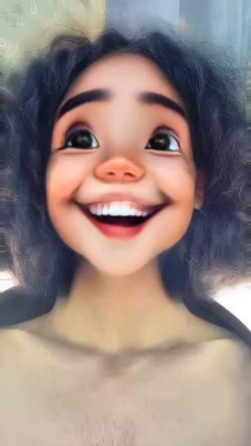 Preview for a Spotlight video that uses the Cartoon Kid 3 Lens