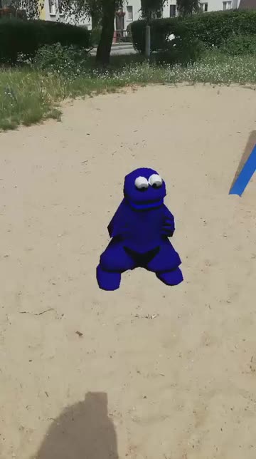 Preview for a Spotlight video that uses the Twerking Cookie Lens