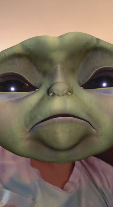 Preview for a Spotlight video that uses the NOT Baby Yoda Lens