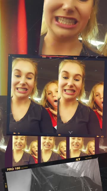 Preview for a Spotlight video that uses the Film Collage Lens