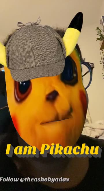 Preview for a Spotlight video that uses the Pikachu Pokemon Lens