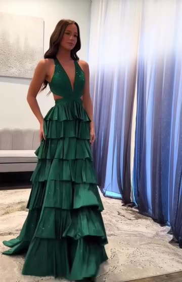 how to style a long green dress A Green Maxi Dress For Fall