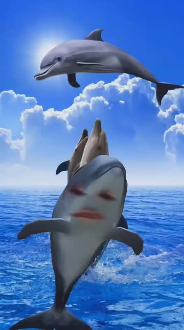 Preview for a Spotlight video that uses the Swimming Dolphin Lens