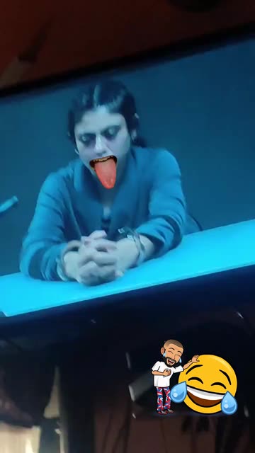 Preview for a Spotlight video that uses the funny tongue mouth Lens
