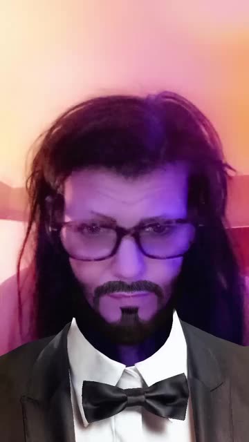 Preview for a Spotlight video that uses the Tuxedo with Beard Lens