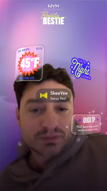 Preview for a Spotlight video that uses the NYX Beauty Bestie Lens