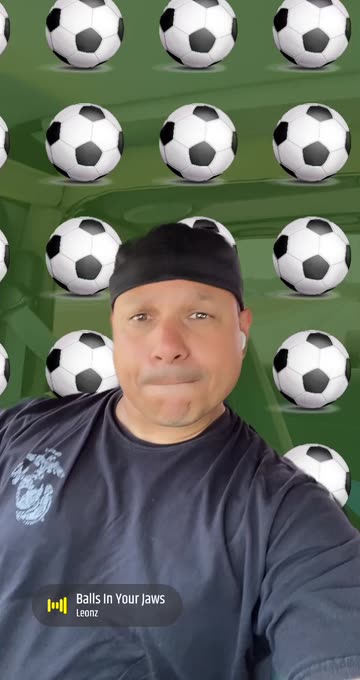 Preview for a Spotlight video that uses the soccer ball Lens