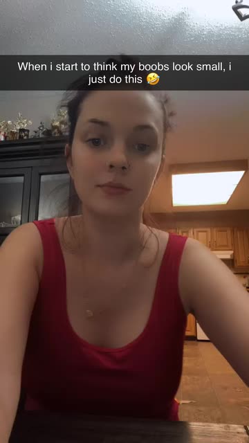 When i start to think my boobs look small, i just do this 🤣 | Snapchat-এ Spotlight