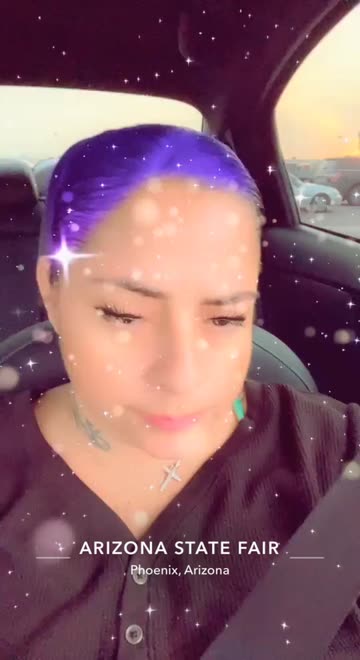 Preview for a Spotlight video that uses the Rainbow Hair Lens