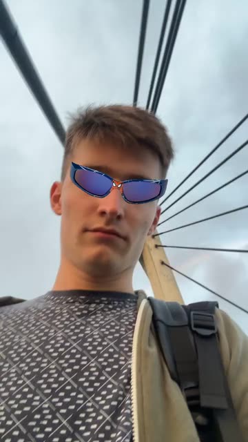 Preview for a Spotlight video that uses the Spiderman glasses Lens