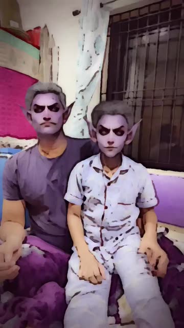Preview for a Spotlight video that uses the Dark Elf Character Lens