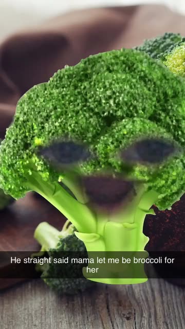 Preview for a Spotlight video that uses the Broccoli Face Lens