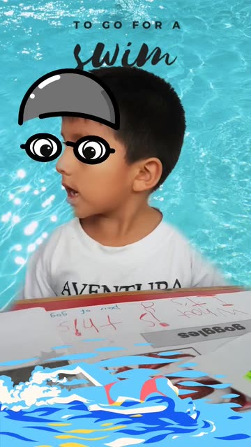 Preview for a Spotlight video that uses the Enjoy Swimming Lens
