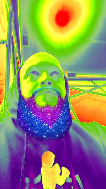 Preview for a Spotlight video that uses the Rainbow Beard Lens