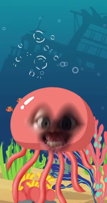 Preview for a Spotlight video that uses the Jellyfish Face Lens