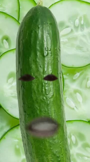 Preview for a Spotlight video that uses the cucumber Lens
