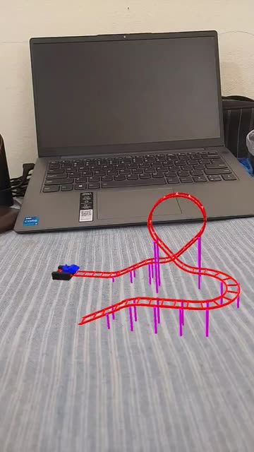 Preview for a Spotlight video that uses the RollercoastAR Lens