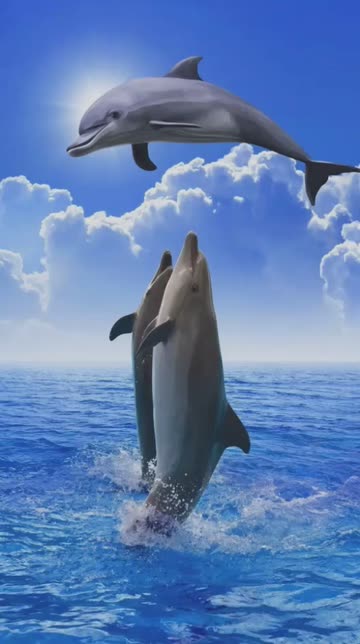 Preview for a Spotlight video that uses the Swimming Dolphin Lens