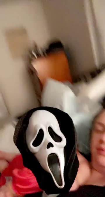 Preview for a Spotlight video that uses the Ghostface Lens