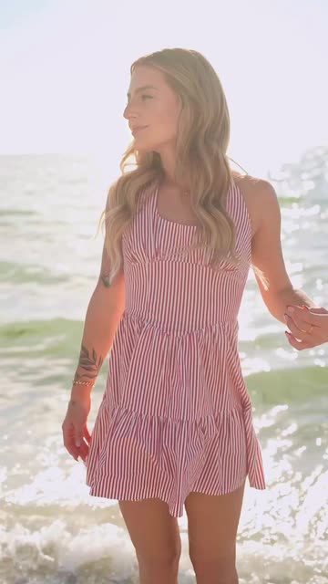 peach beach bridesmaid dresses Halter Chiffon Backless Bridesmaid Dresses For Beach Weddings – Lisposa