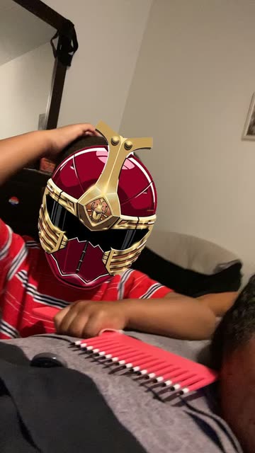 Preview for a Spotlight video that uses the red pow rangers Lens