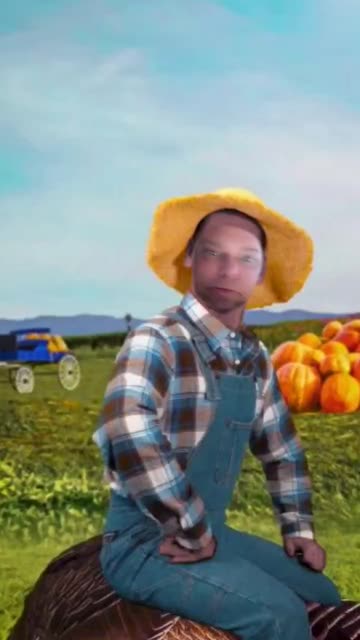Preview for a Spotlight video that uses the Thanksgiving Farmer Lens