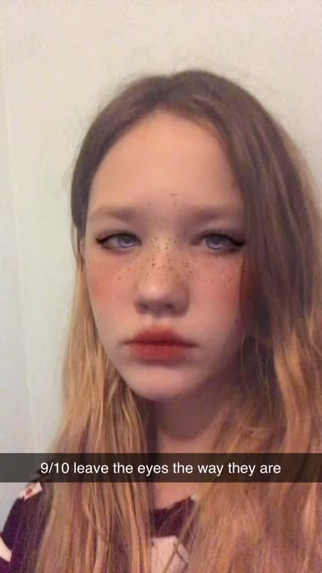 Preview for a Spotlight video that uses the faux freckle Lens