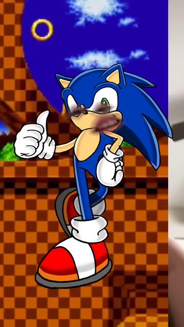 Preview for a Spotlight video that uses the sonic face Lens