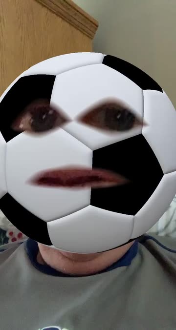 Preview for a Spotlight video that uses the Soccer Face Lens