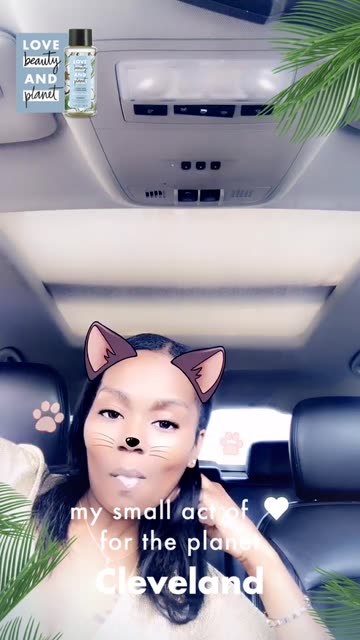 Preview for a Spotlight video that uses the Cartoon Cat Ears Lens