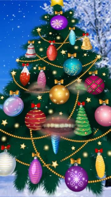 Preview for a Spotlight video that uses the Xmas Tree Me Lens