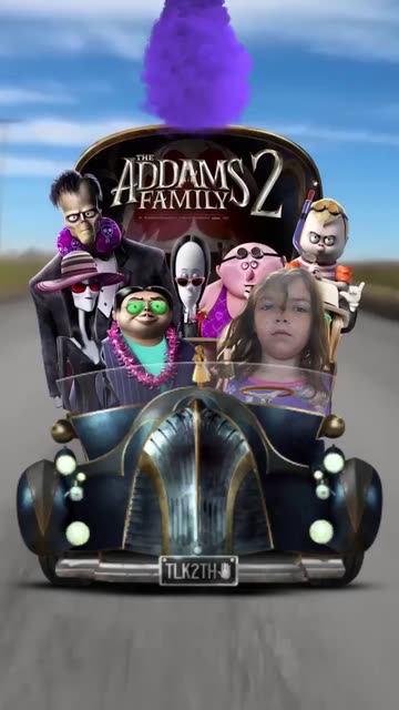 Preview for a Spotlight video that uses the Addams Family 2 Lens