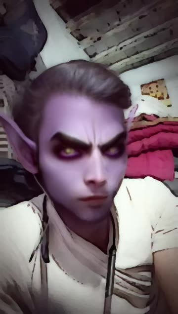Preview for a Spotlight video that uses the Dark Elf Character Lens